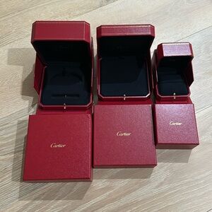 Set of 3 Cartier boxes